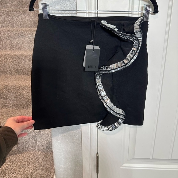 Revolve NBD Alianna Skirt black size small NWT - Picture 5 of 11